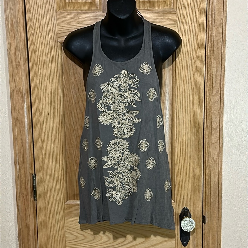 BKE gray tank top size M